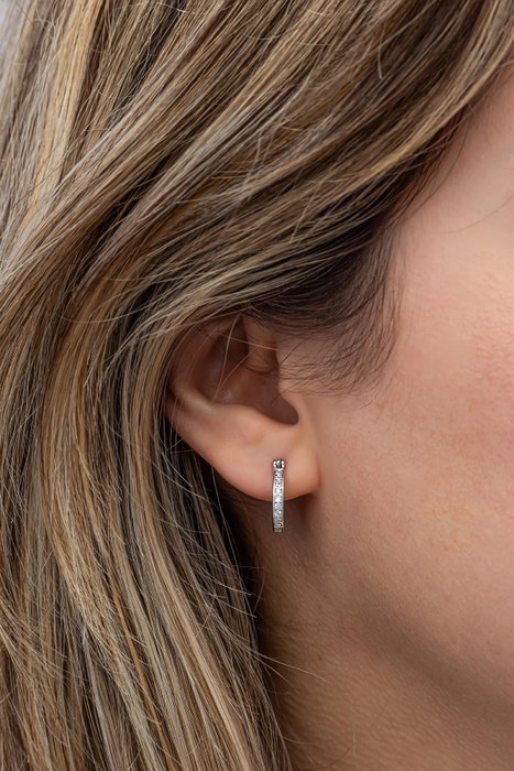 Heliophilia Silver Pendientes de Plata de Ley 925 con Circón Heliophilia Silver Pendientes de Plata de Ley 925 con Circón